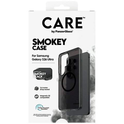 Etui CARE by PanzerGlass Urban Explorer Smokey w. Black Qi na Samsung Galaxy S26 Ultra - czarne