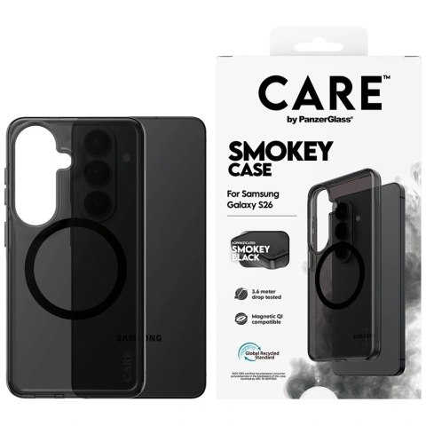 Etui CARE by PanzerGlass Urban Explorer Smokey w. Black Qi na Samsung Galaxy S26 - czarne