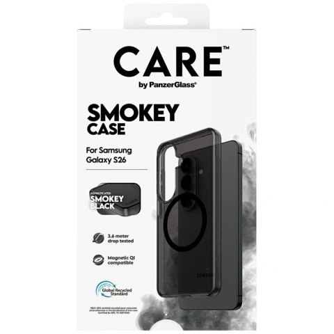 Etui CARE by PanzerGlass Urban Explorer Smokey w. Black Qi na Samsung Galaxy S26 - czarne
