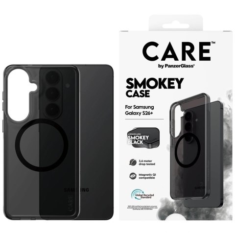 Etui CARE by PanzerGlass Urban Explorer Smokey w. Black Qi na Samsung Galaxy S26+ - czarne