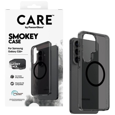 Etui CARE by PanzerGlass Urban Explorer Smokey w. Black Qi na Samsung Galaxy S26+ - czarne