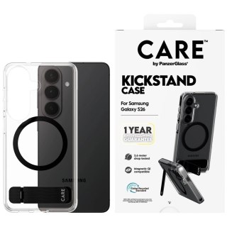 Etui CARE by PanzerGlass Urban Explorer Transparent w. Black Qi na Samsung Galaxy S26 - przezroczyste