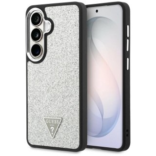 Etui Guess Fixed Glitter Triangle MagSafe na Samsung Galaxy S26+ - srebrne