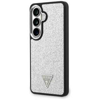 Etui Guess Fixed Glitter Triangle MagSafe na Samsung Galaxy S26+ - srebrne