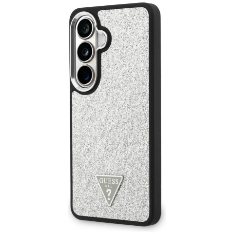 Etui Guess Fixed Glitter Triangle MagSafe na Samsung Galaxy S26+ - srebrne