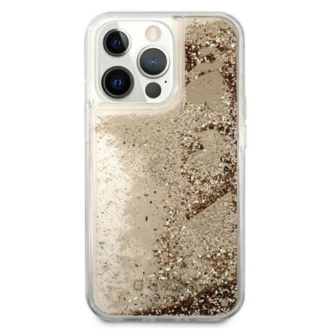 Etui Guess Glitter Charms na iPhone 13 Pro - złote