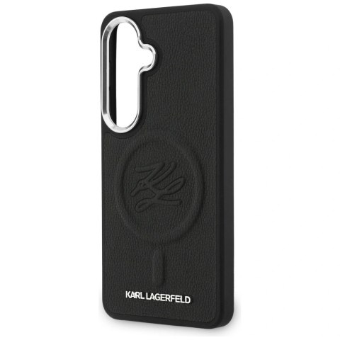 Etui Karl Lagerfeld Embossed Ring Initials MagSafe na Samsung Galaxy S26 - czarne