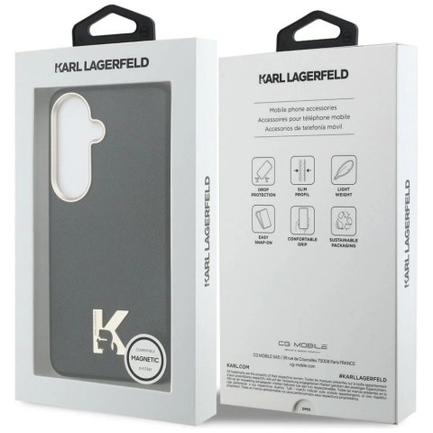 Etui Karl Lagerfeld K Metal Logo MagSafe na Samsung Galaxy S26 - czarne
