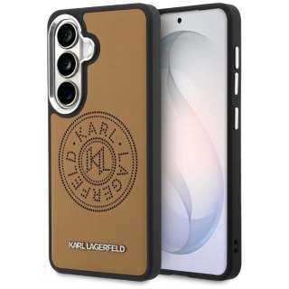 Etui Karl Lagerfeld Perforated KL MagSafe na Samsung Galaxy S26+ - brązowe