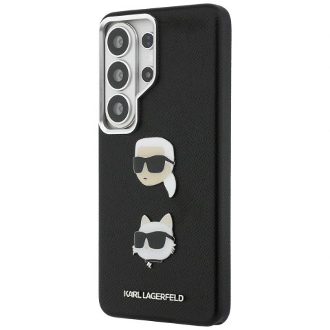 Etui Karl Lagerfeld Saffiano Double Heads Metal na Samsung Galaxy S26 Ultra - czarne
