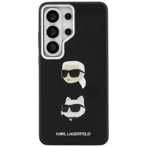 Etui Karl Lagerfeld Saffiano Double Heads Metal na Samsung Galaxy S26 Ultra - czarne