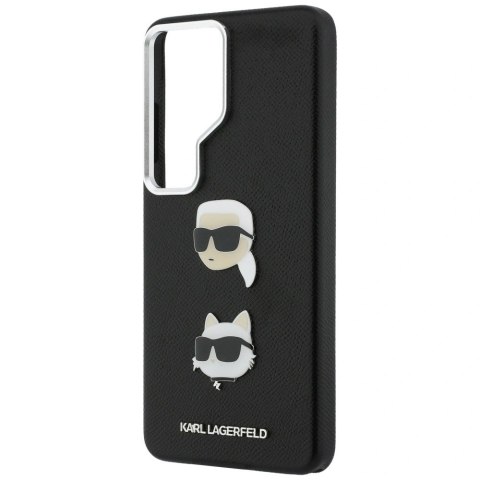 Etui Karl Lagerfeld Saffiano Double Heads Metal na Samsung Galaxy S26 Ultra - czarne