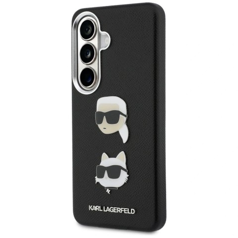 Etui Karl Lagerfeld Saffiano Double Heads Metal na Samsung Galaxy S26+ - czarne
