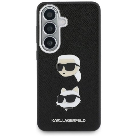 Etui Karl Lagerfeld Saffiano Double Heads Metal na Samsung Galaxy S26+ - czarne