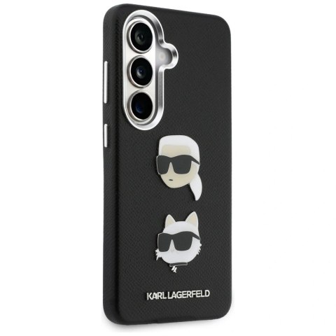 Etui Karl Lagerfeld Saffiano Double Heads Metal na Samsung Galaxy S26+ - czarne