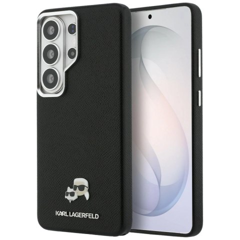 Etui Karl Lagerfeld Saffiano KC Metal Logo MagSafe do Samsung Galaxy S26 Ultra czarny