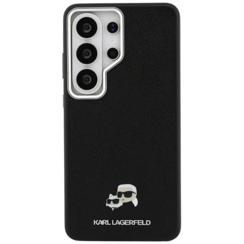 Etui Karl Lagerfeld Saffiano KC Metal Logo MagSafe do Samsung Galaxy S26 Ultra czarny