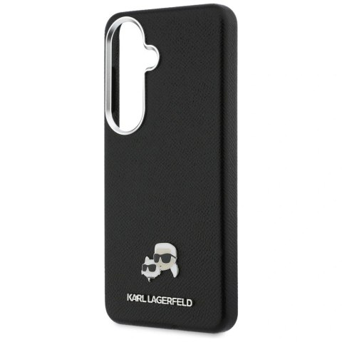 Etui Karl Lagerfeld Saffiano KC Metal Logo MagSafe do Samsung Galaxy S26 czarny