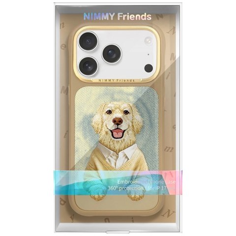 Etui Nimmy Gentle Pets Series Dog MagSafe na iPhone 17 Pro Max - brązowe