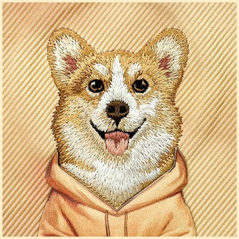 Etui Nimmy Gentle Pets Series Dog MagSafe na iPhone 17 Pro Max - pomarańczowe