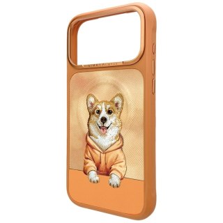 Etui Nimmy Gentle Pets Series Dog MagSafe na iPhone 17 Pro - pomarańczowe