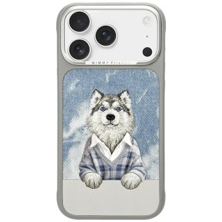 Etui Nimmy Gentle Pets Series Dog MagSafe na iPhone 17 Pro - szare