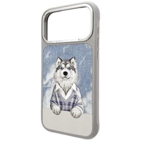 Etui Nimmy Gentle Pets Series Dog MagSafe na iPhone 17 Pro - szare
