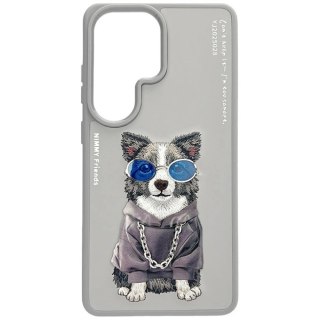 Etui Nimmy Glasses Cool Dog na Samsung Galaxy S26 Ultra - szare