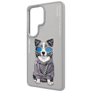 Etui Nimmy Glasses Cool Dog na Samsung Galaxy S26 Ultra - szare