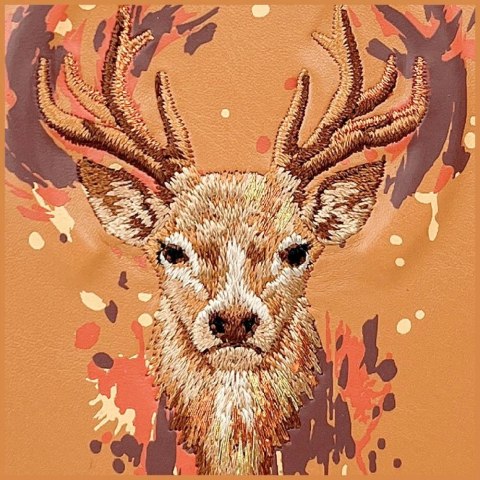 Etui Nimmy Jeleń MagSafe na iPhone 17 Pro Max - pomarańczowe