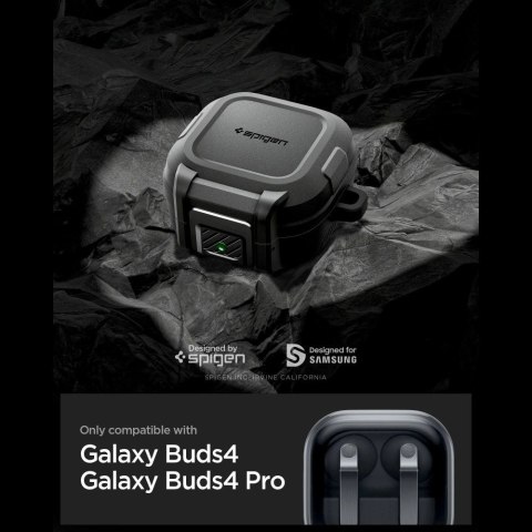 Etui Spigen Lock Fit na Samsung Galaxy Buds 4 / 4 Pro - czarne matowe