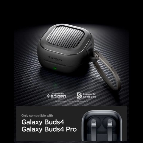 Etui Spigen Rugged Armor na Samsung Galaxy Buds 4 / 4 Pro - czarne matowe