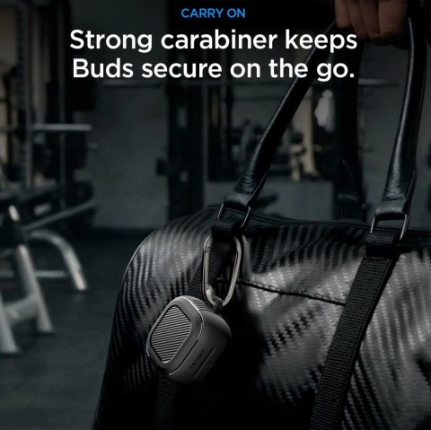 Etui Spigen Rugged Armor na Samsung Galaxy Buds 4 / 4 Pro - czarne matowe