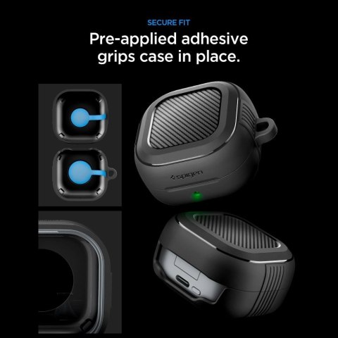Etui Spigen Rugged Armor na Samsung Galaxy Buds 4 / 4 Pro - czarne matowe