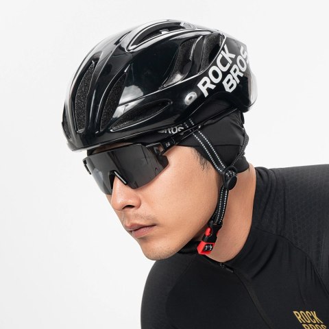 Czapka rowerowa Rozkbros M015 zimowa dwustronna - czarny