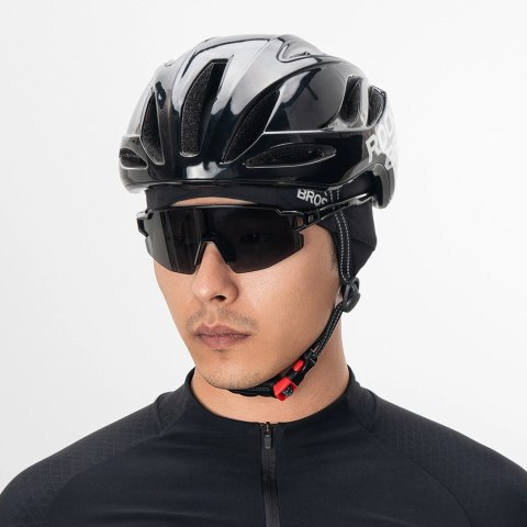 Czapka rowerowa Rozkbros M015 zimowa dwustronna - czarny