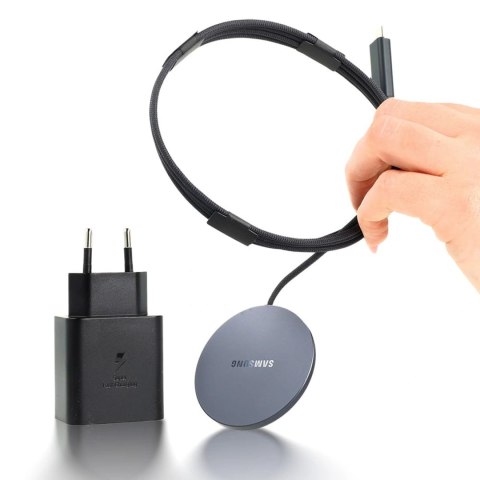 EP-P2900TBE Samsung Magnet Wireless Charger 25W Dark Gray + Adapter 45W