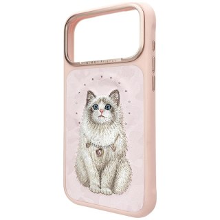 Etui Nimmy Lucky Fashion Cat MagSafe na iPhone 17 Pro Max - różowe