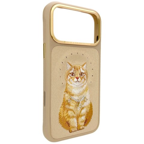Etui Nimmy Lucky Fashion Cat MagSafe na iPhone 17 Pro - brązowe
