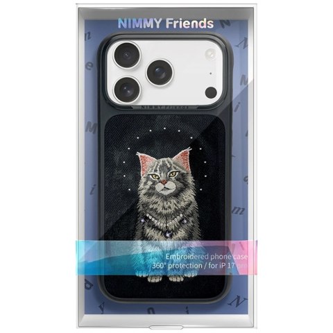 Etui Nimmy Lucky Fashion Cat MagSafe na iPhone 17 Pro - czarne