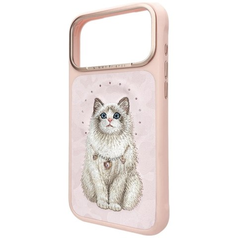 Etui Nimmy Lucky Fashion Cat MagSafe na iPhone 17 Pro - różowe