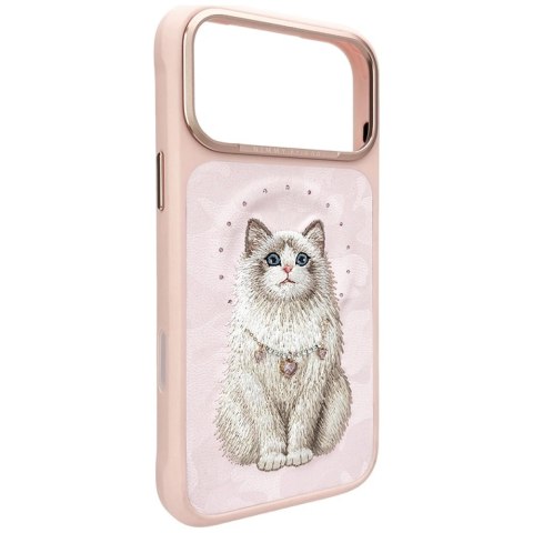 Etui Nimmy Lucky Fashion Cat MagSafe na iPhone 17 Pro - różowe