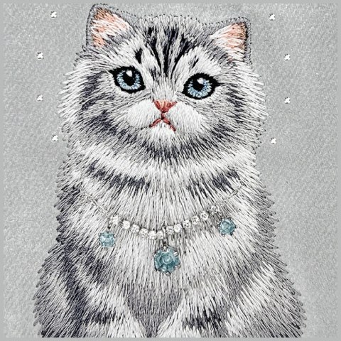 Etui Nimmy Lucky Fashion Cat MagSafe na iPhone 17 Pro - szare