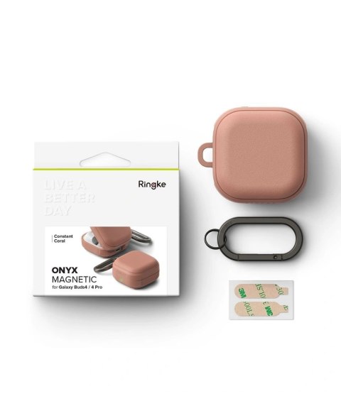 Etui Ringke Onyx Magnetic na Samsung Galaxy Buds 4 / 4 Pro - różowe