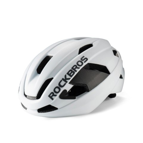 Kask rowerowy Rockbros LK-15 z włókna węglowego 58-62 cm - biały