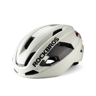 Kask rowerowy Rockbros LK-15 z włókna węglowego 58-62 cm - jasnoszary