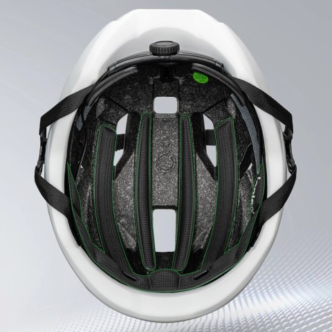 Kask rowerowy Rockbros LK-15 z włókna węglowego 58-62 cm - jasnoszary