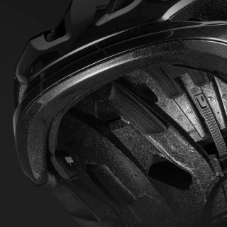 Kask rowerowy Rockbros LK-67 młodzieżowy z odpinanym daszkiem 54-58 cm - czarny