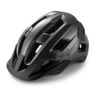 Kask rowerowy Rockbros LK-67 młodzieżowy z odpinanym daszkiem 54-58 cm - szary