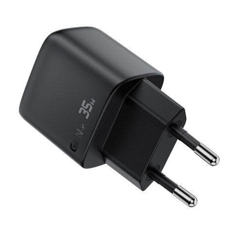 Ładowarka sieciowa Acefast A116 GaN PD 35W USB-A USB-C z wyświetlaczem - czarna